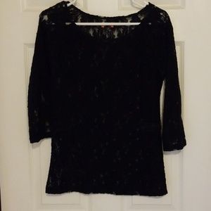 Black lace top